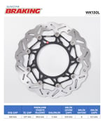 BRAKING KTM ADVENTURE 790-890-1050-1190-1290 DALGALI ÖN PERFORMANS FREN DİSKİ (SOL)