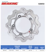 BRAKING SUZUKI AN 400-650 DALGALI ÖN FREN DİSKİ