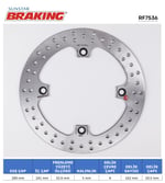 BRAKING SUZUKI DL 650-1000-1050 / KAWASAKI KLV 1000 YUVARLAK ARKA FREN DİSKİ