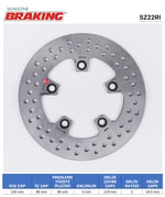 BRAKING SUZUKI GSXR 600-750-1000 / SV 650 / TL 1000 R-S YUVARLAK ARKA FREN DİSKİ
