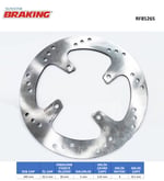BRAKING YAMAHA X-MAX / X-CITY 250 YUVARLAK ARKA FREN DİSKİ (4 DELİK )