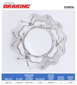 BRAKING YAMAHA X-MAX 125-250-400 / T-MAX 500 DALGALI ÖN FREN DİSKİ