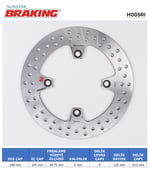 BRAKING YUVARLAK ARKA FREN DİSKİ