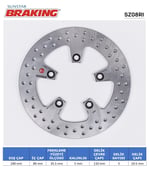 BRAKING YUVARLAK ARKA FREN DİSKİ