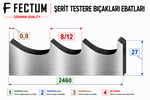 FECTUM PARS GENEL KULLANIM ŞERİT TESTERE PS 27x0,9x2460 8/12