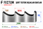 FECTUM PARS GENEL KULLANIM ŞERİT TESTERE PS 20x0,9x2360 10/14