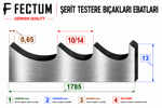 FECTUM PARS GENEL KULLANIM ŞERİT TESTERE PS 13x0,65x1785 10/14