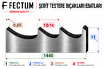 FECTUM PARS PS GENEL KULLANIM ŞERİT TESTERE 13x0,65x1440 10/14 