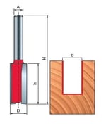 FREUD 10X25,4X62,4X6 Z2 MM-01006P KARBÜR FREZE BIÇAĞI TİP C HW FREZE