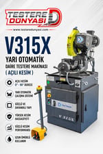 İLERİ TEKNİK V315X YARIM OTOMATİK DAİRE TESTERE MAKİNASI
