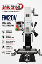OZCO FM20V MASA ÜSTÜ FREZE TEZGAHI