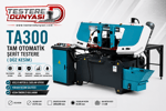 OZCO TA300 TAM OTOMATİK ŞERİT TESTERE MAKİNASI ( DÜZ KESİM )