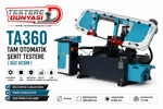 OZCO TA360 TAM OTOMATİK ŞERİT TESTERE MAKİNASI ( DÜZ KESİM )