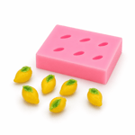1082 - Silikon Kalıp Mum Kalıbı - 6lı Minik Limon