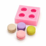 1085 - Silikon Kalıp Mum Kalıbı - Minik Makaron 4lü