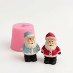 1101 - Silikon Kalıp Mum Kalıbı - Mini Noel Baba