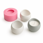1168 - Silikon Kalıp Mum Kalıbı - Oval Mum Kabı