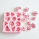1253 - Silikon Kalıp Mum Kalıbı - Mini Pasta Objeleri