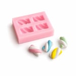 1324 - Silikon Kalıp Mum Kalıbı - Marshmallow 4lü