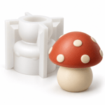 1407 - Yuvarlak Mantar 6 cm Orta Boy Silikon Kalıp