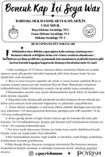 Boncuk Soya Wax 0,5 Kg. Kap İçi (PY2023)