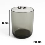 Cam Bardak Mumluk Füme Transparan - PB-01