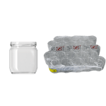 Cam Kavanoz 300 ml. 30 Adet Kapaklı
