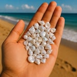 Deniz Kabuğu Beyaz 1 Cm Mum Süsleme Malzemesi 100 Gr (PY0668)