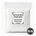 İnci Tozu Mum (Beyaz) 25 Kg - Toz Mum