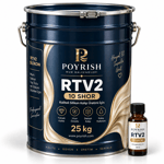 RTV2 10 Shor - 25 Kg. Profesyonel Silikon Kalıp Üretimi İçin