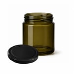 Zeytin Rengi Cam Kavanoz 212 ml. - 10 Adet
