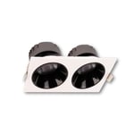 ACK AD10-01600 2X10W SIVA ALTI KARE DOWNLIGHT BEYAZ 3000K
