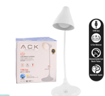 ACK AF11-10013 ŞARJLI DOKUNMATİK DİMLİ BEYAZ GÖVDE LED MASA LAMBASI 3W IP20