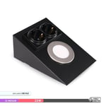 ACK AH11-00231 LEDLİ PRİZLİ TEZGAH ALTI 6500K SİYAH K