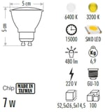 CATA CT-4215G 8W LED AMPUL G-10 GÜN IŞIĞI