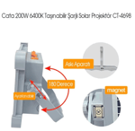CATA CT-4698 LED PROJOKTÖR