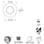 CATA CT-6639  İPEK DEKORATİF CAM SPOT