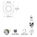 CATA CT-6640  MELİNDA DEKORATİF CAM SPOT