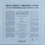 Okay Temiz, Oriental Wind - Montreux Jazz Festival 1982  (Japonya Edisyonu) - Plak
