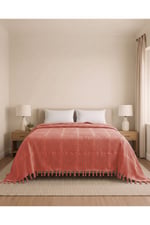 Çift Kişilik Jakar Desen Pamuklu Pike 230x250 cm / 4 mevsim