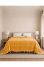Çift Kişilik Jakar Desen Pamuklu Pike 230x250 cm / 4 mevsim