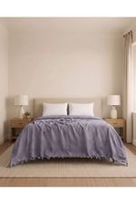 Çift Kişilik Jakar Desen Pamuklu Pike 230x250 cm / 4 mevsim