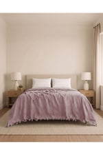 Çift Kişilik Jakar Desen Pamuklu Pike 230x250 cm / 4 mevsim