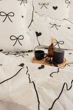 Çift Kişilik Pamuklu FIRFIRLI Kapitone Pike & Yatak Örtüsü + YASTIK KILIFI FIRFIRLI (2AD)