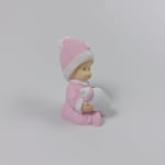 Büyük Biberonlu Bebek - Pembe - Teraryum Malzemesi
