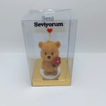 Çiçekli ayıcık - Seni Seviyorum Yazılı