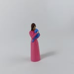 Çocuklu Anne - Pembe- Teraryum malzemesi