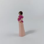 Çocuklu Anne -Pudra  Pembe- Teraryum malzemesi