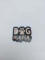 Dog Mama - Siyah A.pembe  Magnet