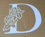 Gelin  Arabası Süsü -D Harfi - 25 cm